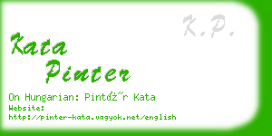 kata pinter business card